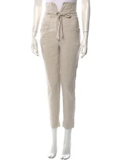 Pre-owned Simkhai Linen Skinny Leg Pants In Neutral
