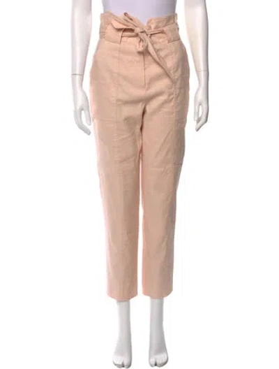 Pre-owned Simkhai Linen Straight Leg Pants In Pink