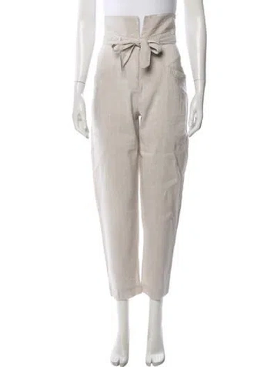 Pre-owned Simkhai Linen Wide Leg Pants In Neutral
