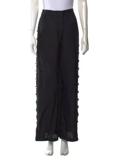Pre-owned Simkhai Linen Wide Leg Pants W/ Tags In Black