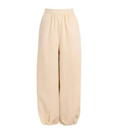 Simkhai Linen-hemp Selah Ballon Trousers In Neutral