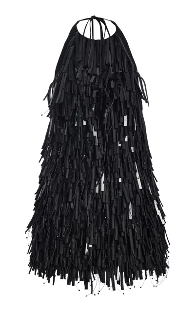 Simkhai Liviana Halter Mini Dress In Black