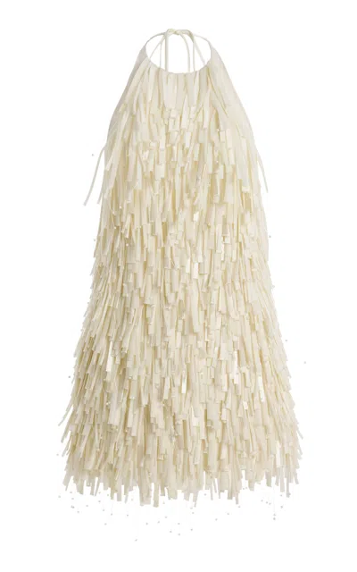 Simkhai Liviana Halter Mini Dress In Neutral