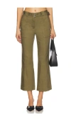 Simkhai Liza Cropped Utility Pants In Army Green