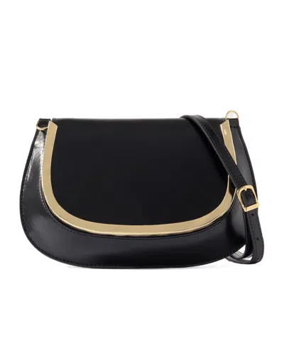 Simkhai Logan Leather Shoulder Bag In Black