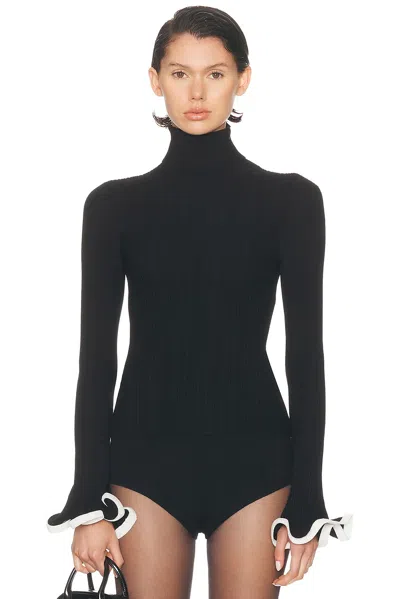 Simkhai Lola Turtleneck Top In Black