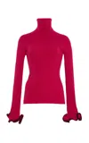 Simkhai Lola Turtleneck Top In Pink