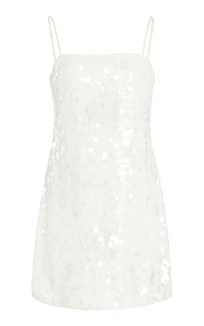 Simkhai Lollie Sequined Mini Dress In Ivory