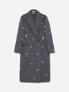 Simkhai Gianni Embellished Coat In Gray