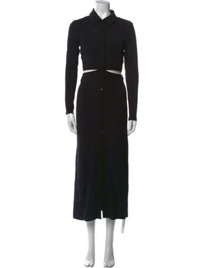 Pre-owned Simkhai Long Dress In Black