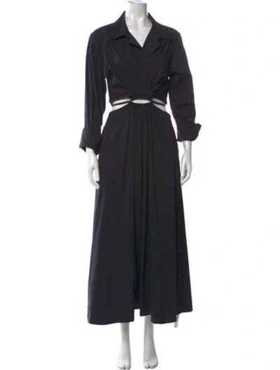 Pre-owned Simkhai Long Dress In Black
