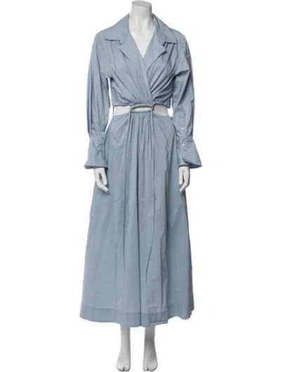 Pre-owned Simkhai Long Dress In Blue