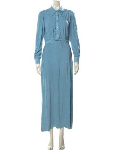 Pre-owned Simkhai Long Dress In Blue