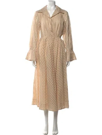 Pre-owned Simkhai Long Dress In Brown