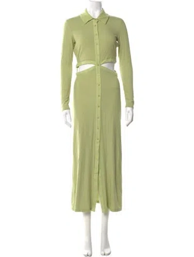Pre-owned Simkhai Long Dress In Green