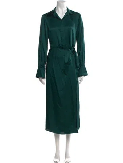 Pre-owned Simkhai Long Dress In Green