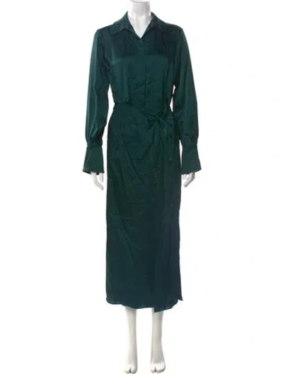 Pre-owned Simkhai Long Dress In Green