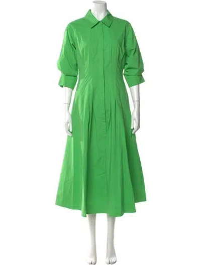 Pre-owned Simkhai Long Dress In Green