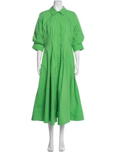 Pre-owned Simkhai Long Dress In Green
