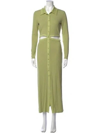 Pre-owned Simkhai Long Dress In Green