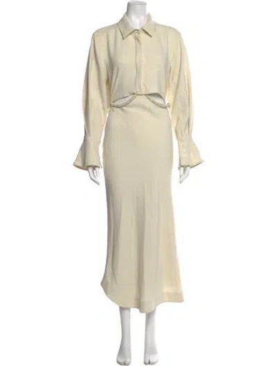 Pre-owned Simkhai Long Dress In Neutrals
