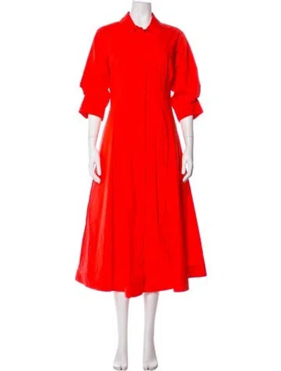 Pre-owned Simkhai Long Dress In Orange