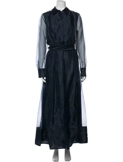 Pre-owned Simkhai Long Dress W/ Tags In Blue