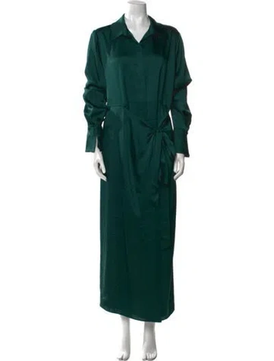 Pre-owned Simkhai Long Dress W/ Tags In Green