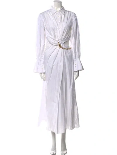 Pre-owned Simkhai Long Dress In White