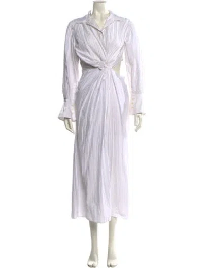 Pre-owned Simkhai Long Dress In White