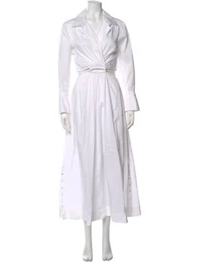 Pre-owned Simkhai Long Dress In White