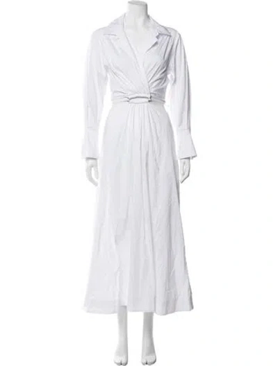 Pre-owned Simkhai Long Dress In White