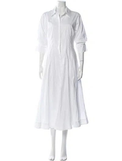 Pre-owned Simkhai Long Dress In White