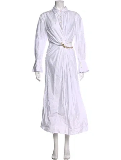 Pre-owned Simkhai Long Dress In White