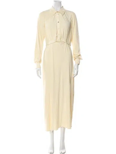 Pre-owned Simkhai Long Dress In Yellow
