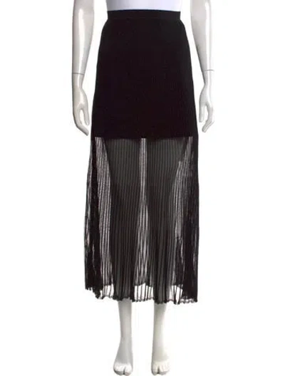 Pre-owned Simkhai Long Skirt In Black