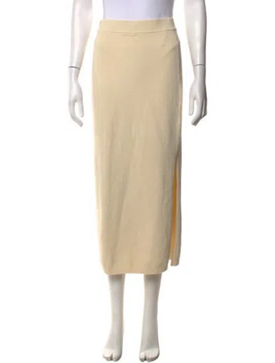 Pre-owned Simkhai Long Skirt In Neutrals