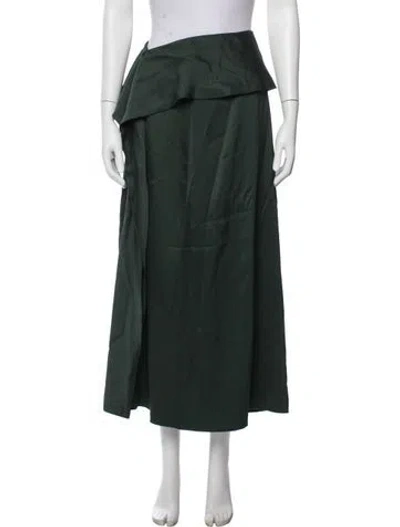 Pre-owned Simkhai Long Skirt W/ Tags In Green