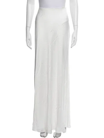 Pre-owned Simkhai Long Skirt W/ Tags In White