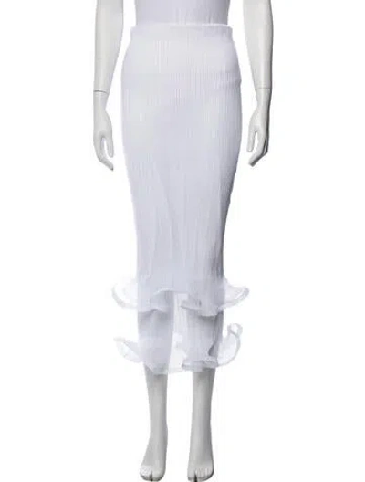 Pre-owned Simkhai Long Skirt W/ Tags In White