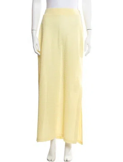 Pre-owned Simkhai Long Skirt In Yellow