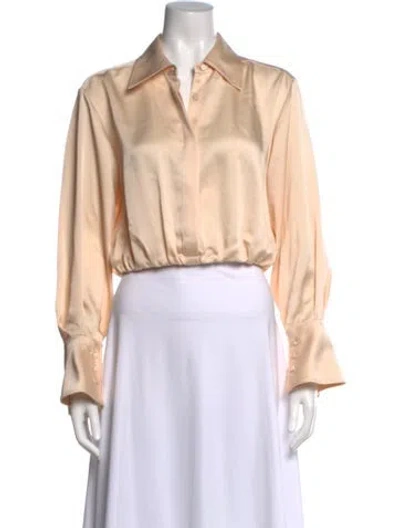 Pre-owned Simkhai Long Sleeve Blouse In Neutral