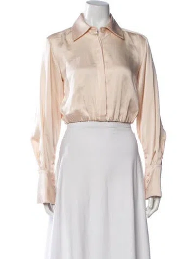 Pre-owned Simkhai Long Sleeve Blouse W/ Tags In Neutrals