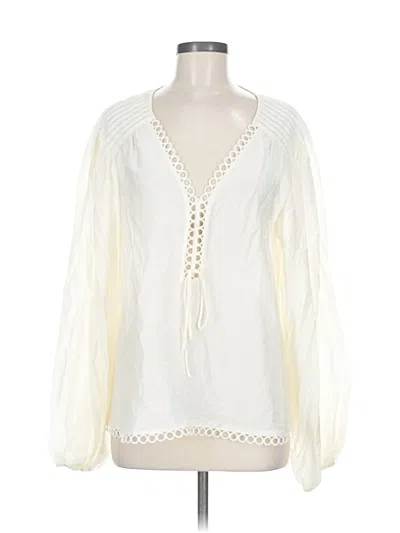 Pre-owned Simkhai Long Sleeve Blouse In White
