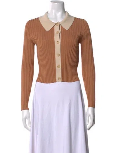 Pre-owned Simkhai Long Sleeve Button-up Top W/ Tags In Neutral
