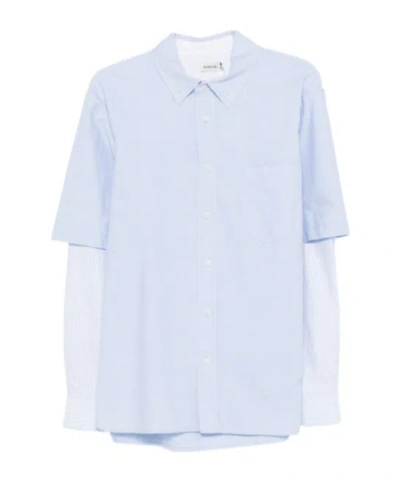 Simkhai Long Sleeve Shirt In Blue