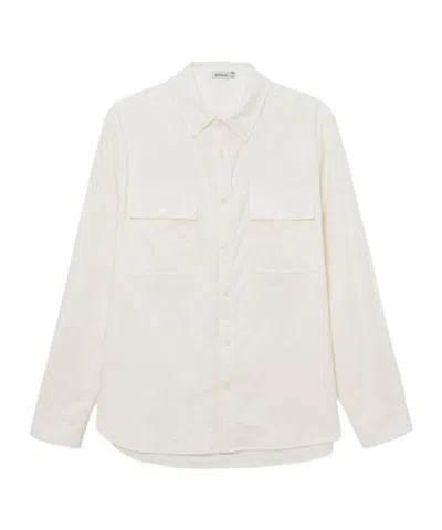 Simkhai Long Sleeve Shirt In White
