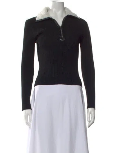 Pre-owned Simkhai Long Sleeve Top In Black