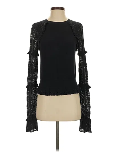 Pre-owned Simkhai Long Sleeve Top Black Turtleneck Tops