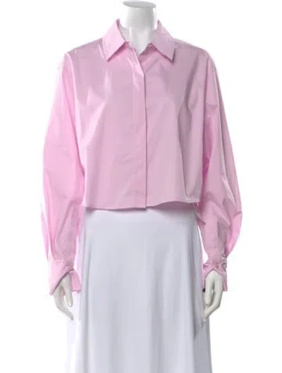 Pre-owned Simkhai Long Sleeve Top W/ Tags In Pink